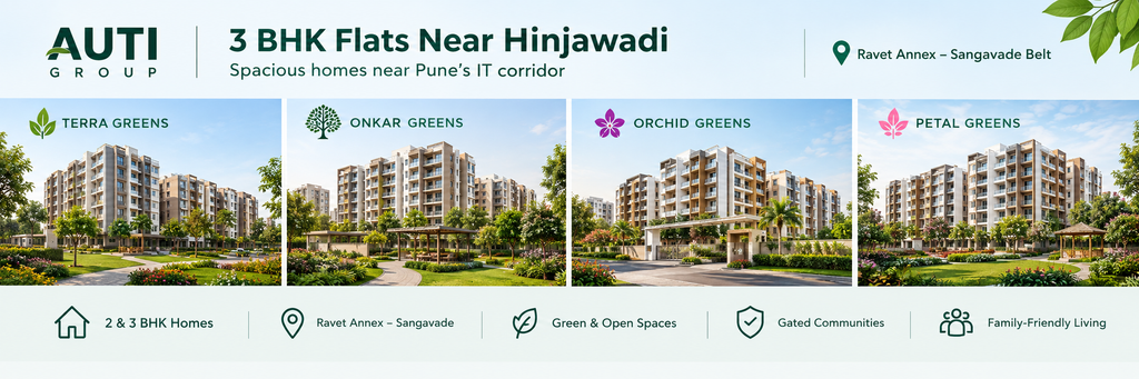 AUTI Group 3 BHK homes near Hinjawadi