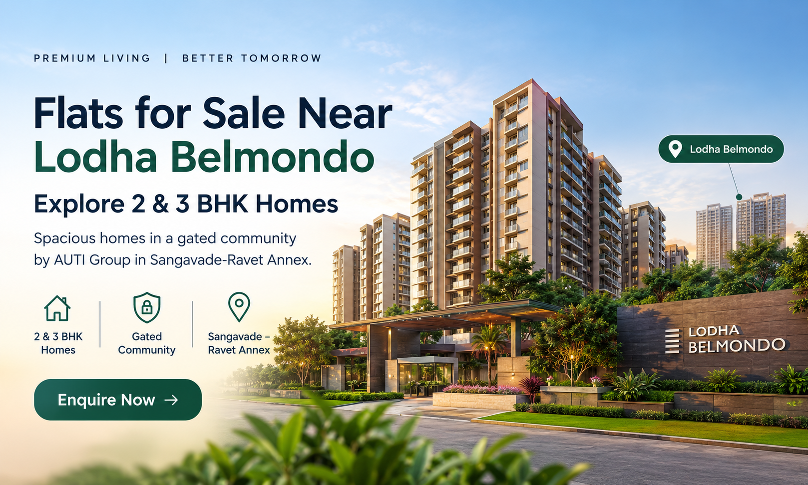 Flats for Sale Near Lodha Belmondo