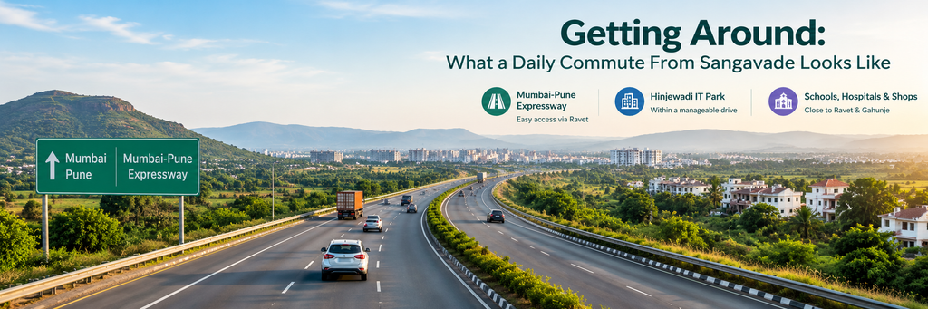 Mumbai-Pune Expressway connectivity near Sangavade, Pune