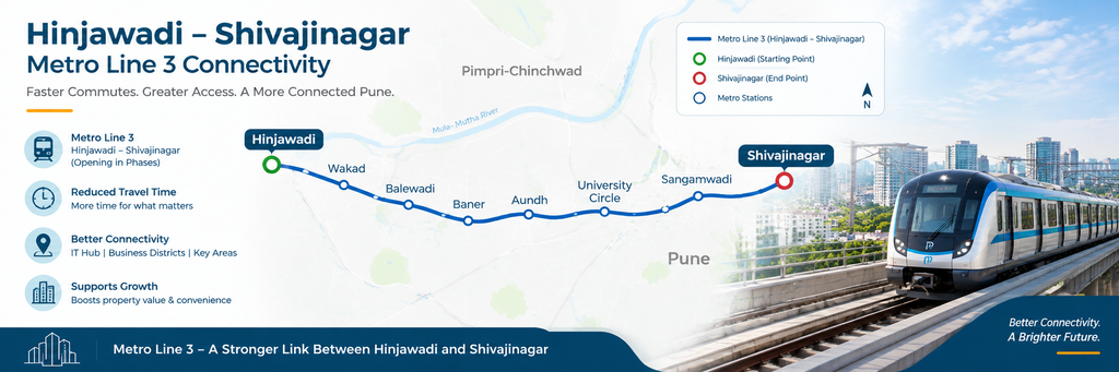 Hinjawadi Shivajinagar Metro Line 3 connectivity
