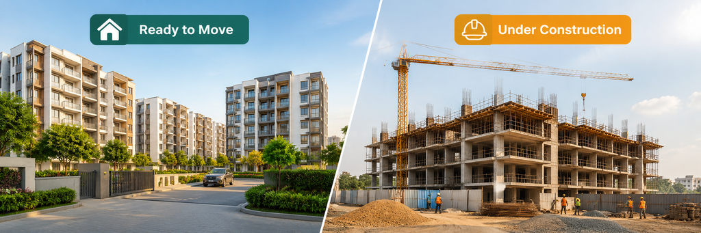 Ready-to-move and under-construction residential apartments