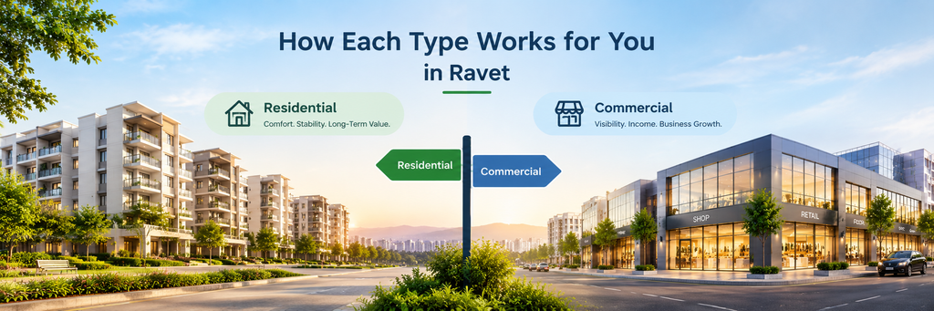 Residential and commercial property options in Ravet, Pune