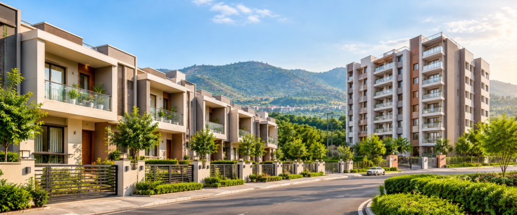Row houses and flats in Maval Pune